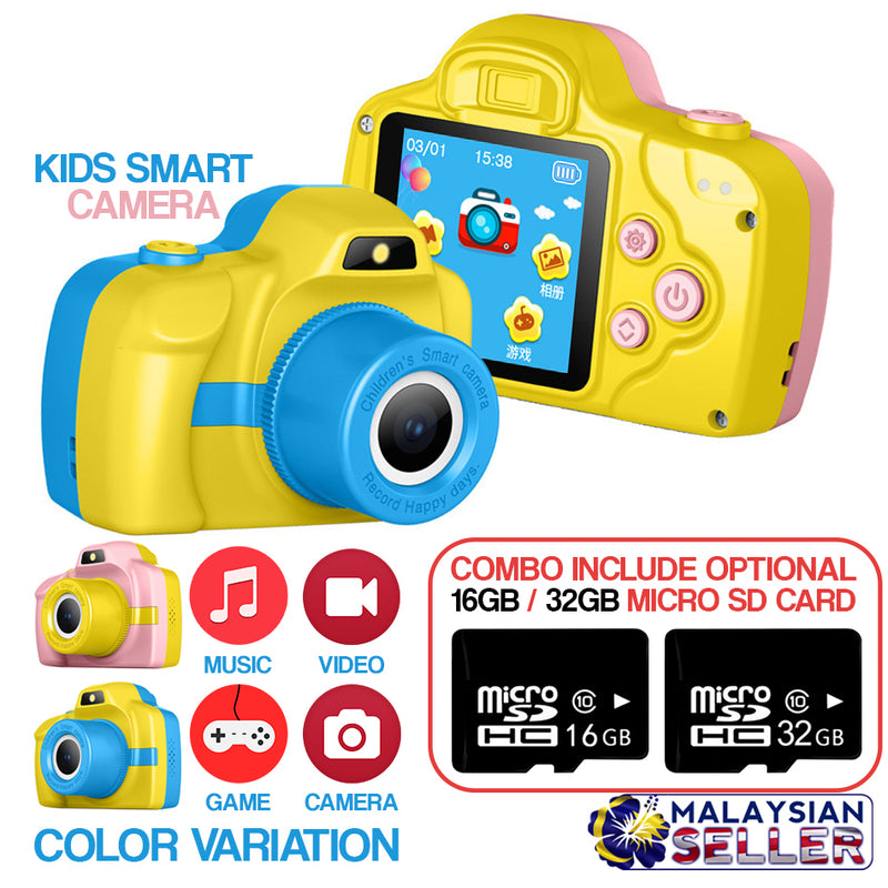 idrop Kid's Smart Camera + Micro SD Card [ 16GB / 32GB ]
