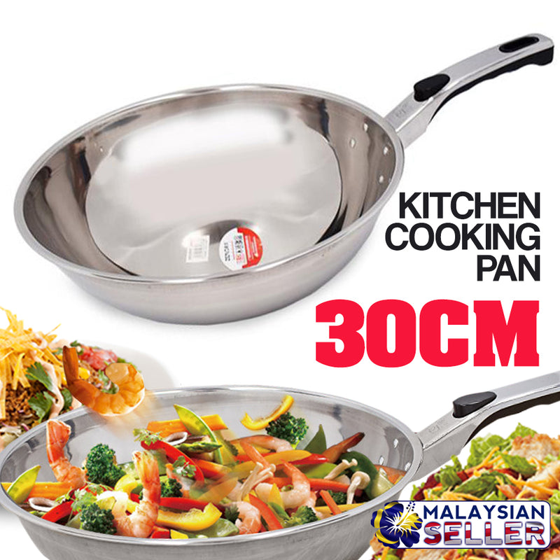 idrop 30CM Kitchen Cooking Round Single Handle Pan