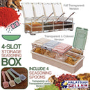 idrop 4 Slot Kitchen Seasoning Storage Box [ RA-7570 ]