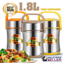 idrop 1.8L THERMOS LUNCH BOX - Stainless Steel Food Storage Container