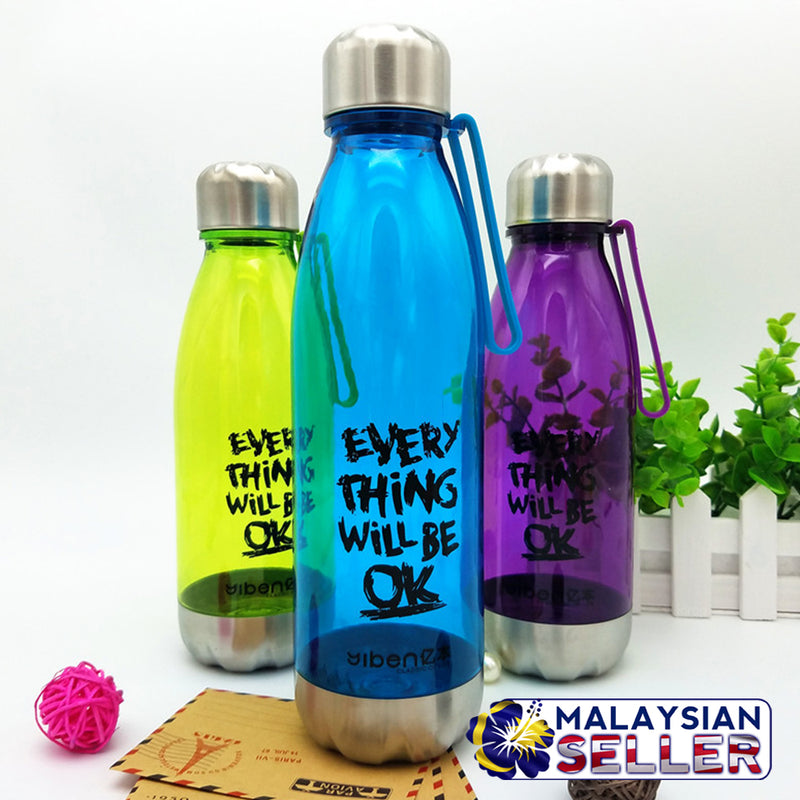 idrop Everything Will Be OK Drinking Water Bottle [ 680ml ] [ RANDOM COLOR ]