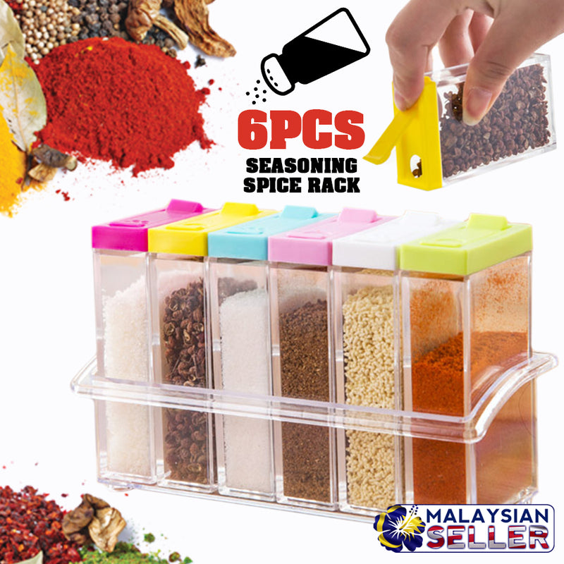 idrop [ 6PCS ] Seasoning Spice Rack Storage