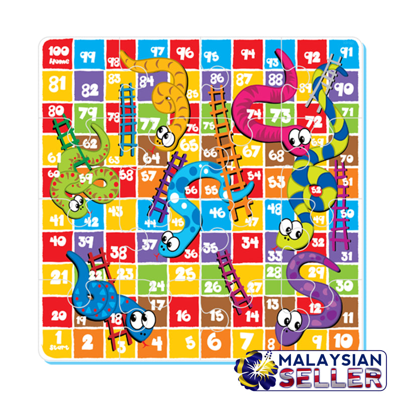 idrop Snakes and Ladders Puzzle Mat Giant Floor Puzzle & Game