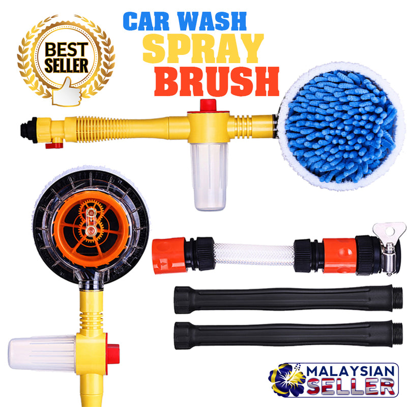 idrop CAR WASH Rotating Cleaning Spray Brush