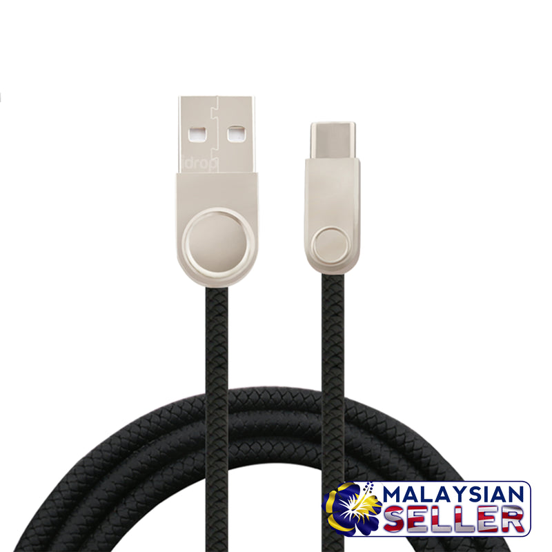 idrop Type C Charging / Data Transfer USB Cable | Black / White
