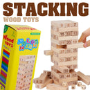 idrop FOLDS HIGH - Wood Toy Stacking Toys Number Dice Game
