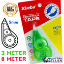 idrop XUEBA Correction Tape - [ SET OF 10 ] 3Meter / 8 Meter