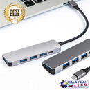 idrop USB C to USB 3.0 x4 Port + PD Reader