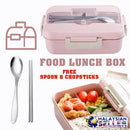 idrop Rectangular Lunch Box with Spoon & Chopsticks