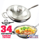 idrop [ 34CM ] Hu Li Cooking Wok Frypan + Lid Cover