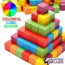 idrop Colorful Wooden Cube Toy [ 100pcs ]