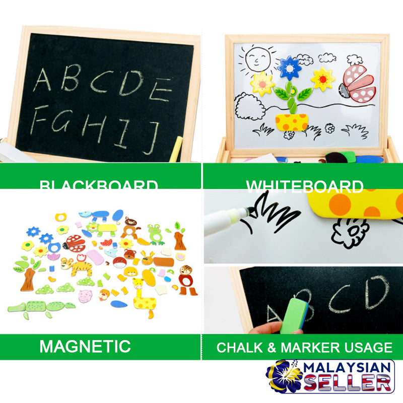idrop Children Interactive Drawing & Playing Magnetic White & Black Board