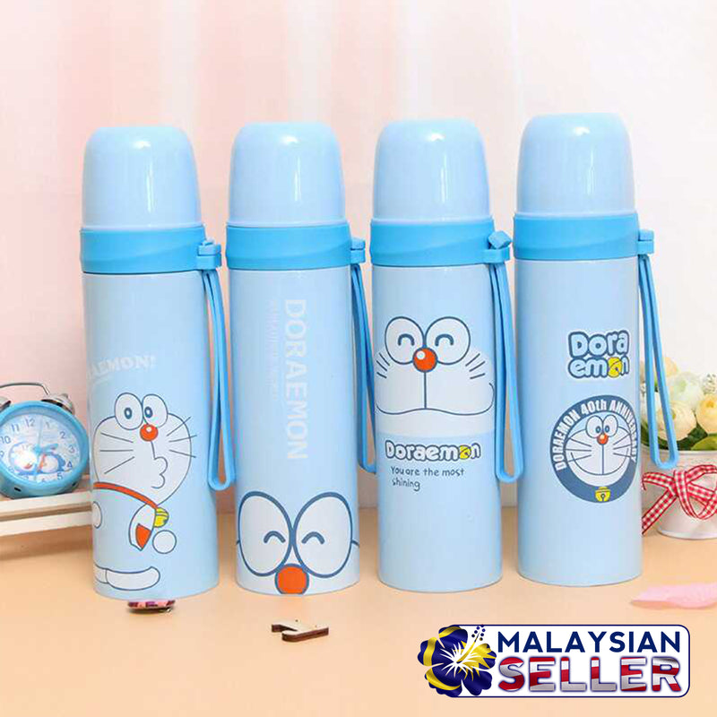 idrop 500ml Cartoon Drinking Thermos Bottle Water Container [ Random Bottle/Color ]