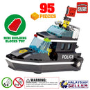 idrop ENLIGHTEN [ POLICE BOAT ]- Police Series Building Block Toy ( 95 pcs )