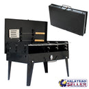 idrop HZA 14 Compact & Portable Outdoor BBQ Grill Mesh Barbecue Suitcase [ FREE Fork & Spatula ]