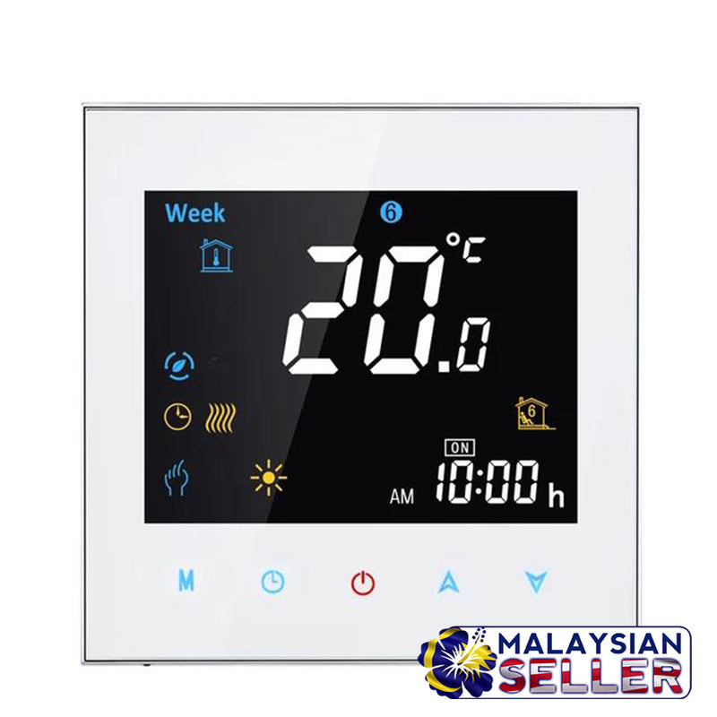 idrop Thermostat Programmable Heating System Colorful Letter Screen Thermo Regulator (BHT-3000 AC95-240V)