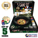 idrop 5 GAME SET - Casino Games [ Roulette/Poker/Black Jack/Craps/Poker Dice ]