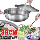 idrop 32CM Stainless Steel Kitchen Soup Cooking Pot