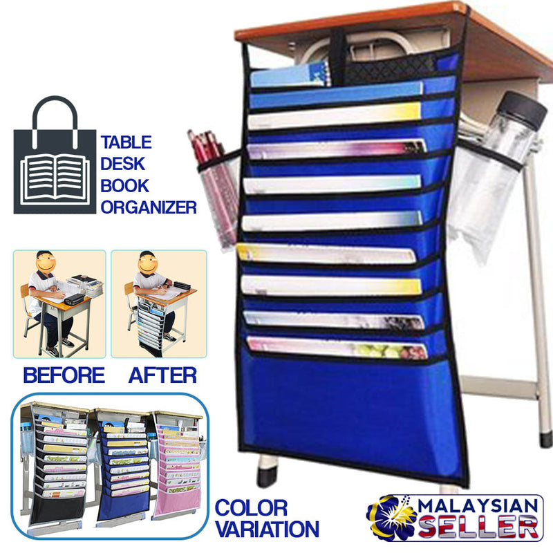 idrop Table Desk Book Hanging Organizer Storage Bag