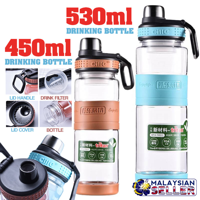 idrop CILLE TRITAN Sports Drinking Water Bottle 530ml 930ml