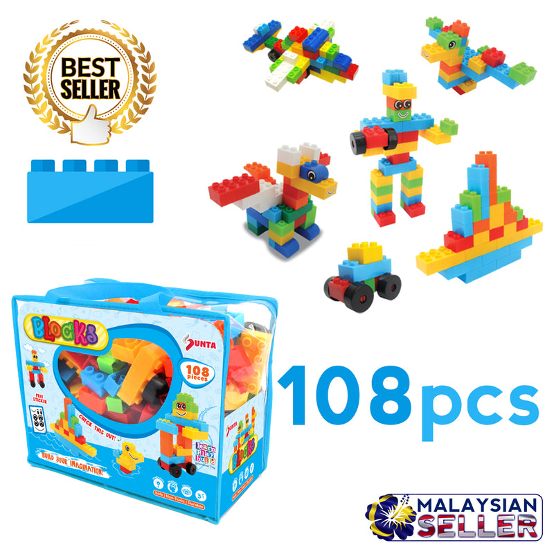 idrop SUNTA BLOCKS [ 108pcs ] Children Toy Building Block