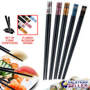 idrop Colorful Flower Blossom Family Alloy Chopsticks [ Set 5 pairs ]
