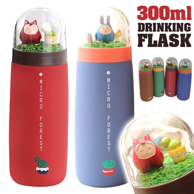 idrop 300ml MICRO FOREST Stainless Steel Drinking Flask Bottle