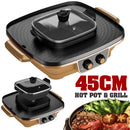 idrop 45CM Multifunction Electric Hot Pot & Grill Cooker