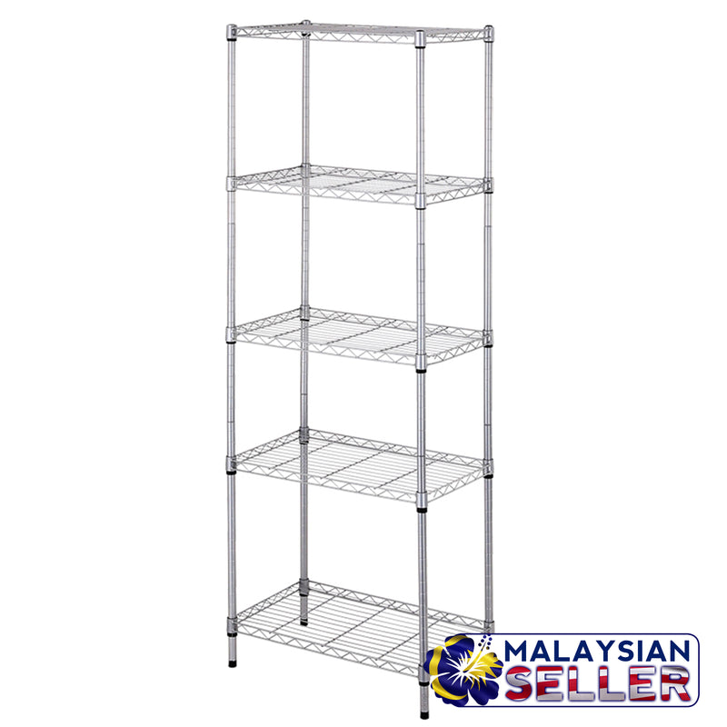 idrop 5 Tier layer Metal Shelving Rack - Home/Kitchen Storage Rack Shelves