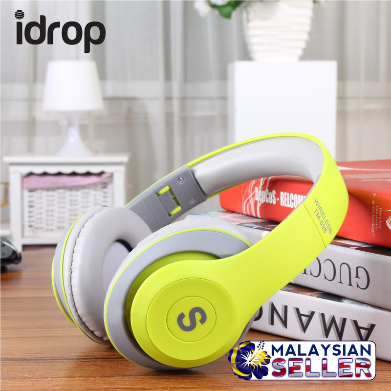 idrop TM-028 Wireless Bluetooth Headset Stereo/MP3/Headset