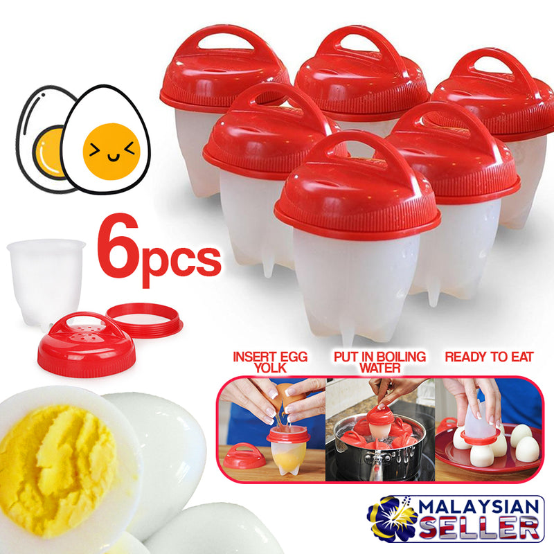 idrop Silicone Boil Egg Boiling Pods [ 6pcs ]