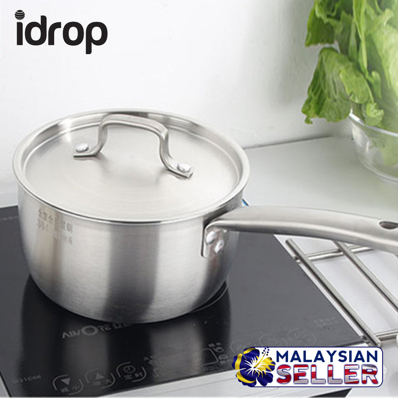 idrop [ 18cm ] 2 Layer Cooking Pot With Handle 2.4L