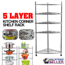idrop 5 Layer Corner Kitchen Storage Shelf Rack