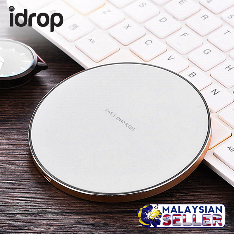 idrop GY-68 Thin Wireless Charger Charge Base Ultra Thin Round Shape