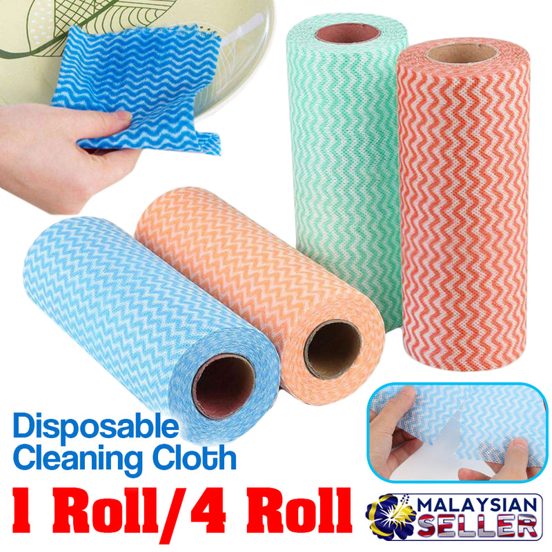 idrop Non-Woven Disposable Cleaning Washing Fabric Cloth Towel  [ 1 Roll / 4 Roll ]