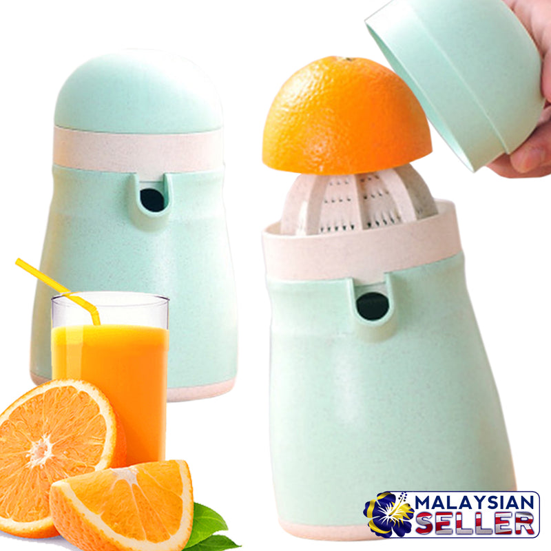 idrop Manual Hand Press Squeeze Fruit Juicer Wheat Straw Jug Cup