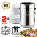 idrop [ 2L ] Stainless Steel Food Storage Thermos Container