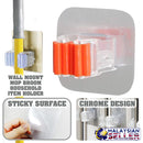 idrop Wall Chrome Sticker Mount Mop Clip Roll Holder