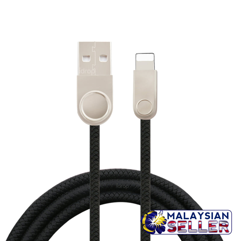 idrop Lightning Charging / Data Transfer USB Cable | Black / White