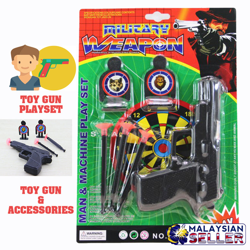 idrop Gun Dart Toy - Military Weapon Man & Machine Playset