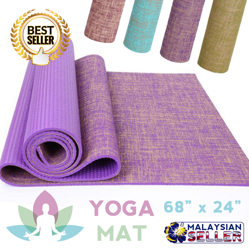 idrop 68" x 24" YOGA MAT - Color Pattern Texture ( 5mm )