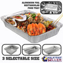 idrop ALUMINIUM FOIL [ TRAY ] - 10pcs Rectangle Food Storage [ 3 SIZE ]
