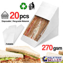idrop  [ 20pcs / 1 pack ] Sandwich Wedge Box with Window [ 270gsm ]