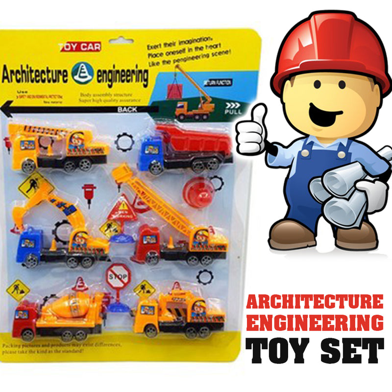 idrop TOY CAR - Architecture Engineering Miniature Toys Set