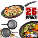 idrop 26CM Kitchen Cooking Frypan [ Maroon ]