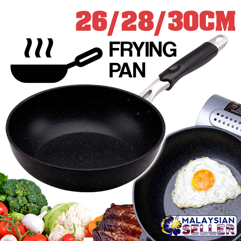 idrop EMOOJOO Frying Pan - Kitchen Cooking Frypan [ 26 / 28 / 30cm ]