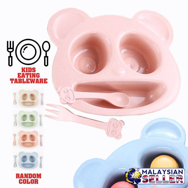 idrop TEDDY TABLEWARE - Kids Eating Plate Set