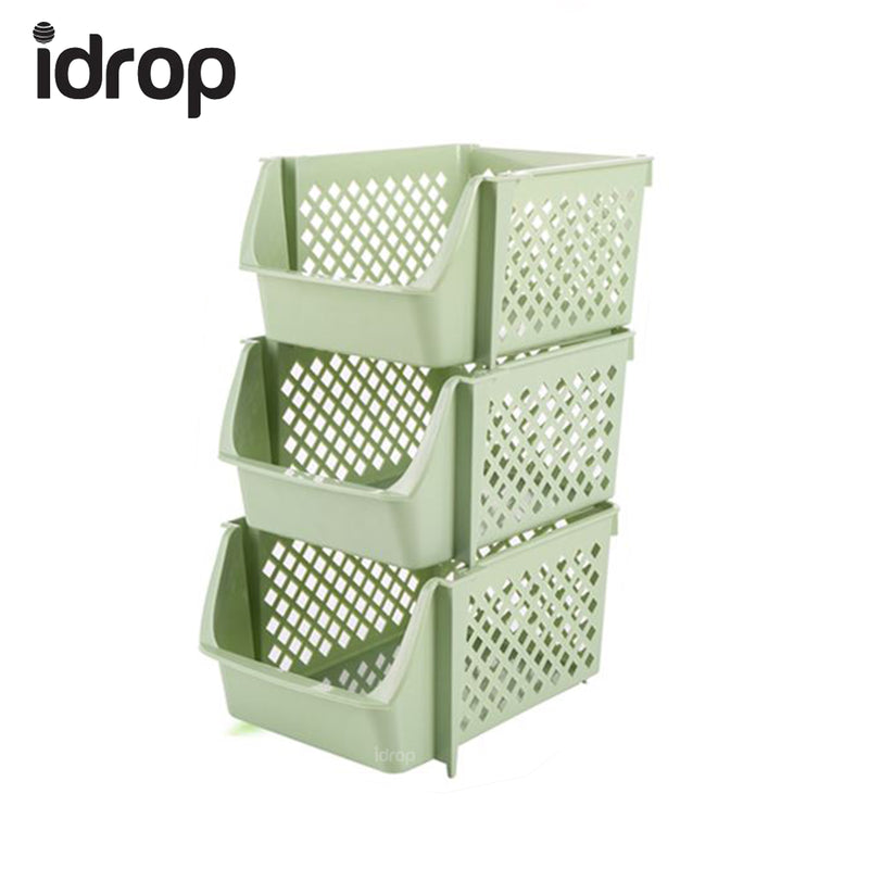 idrop 3-Tier Storage Organizing Rack / Shelf - stackable and separatable storing capability