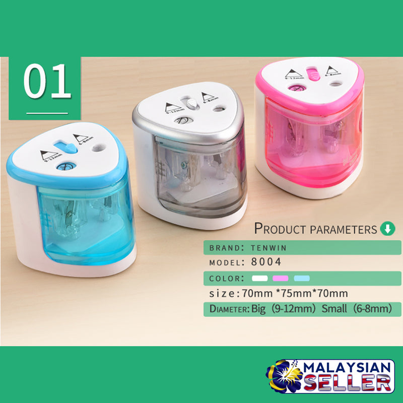 idrop Automatic Electric 2-Hole Compact Pencil Sharpener