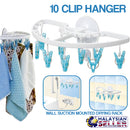 idrop 10-CLIP Drying Rack Wall Suction Mount